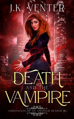 Book cover for Death and the Vampire by J.K. Venter